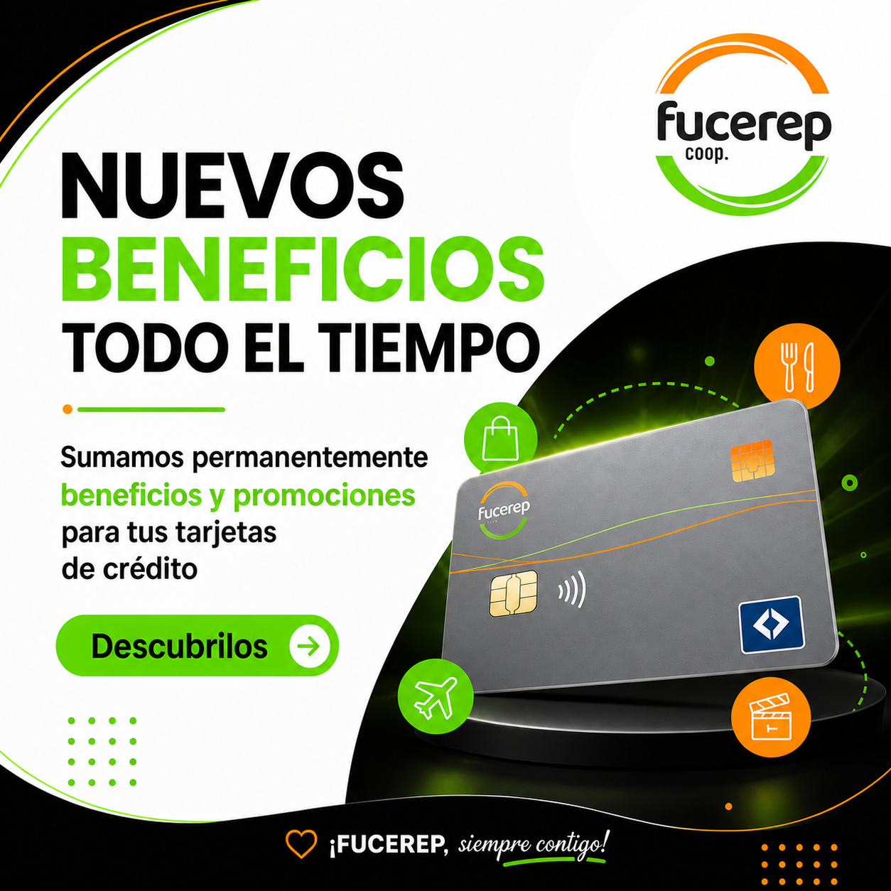 Nuevos beneficios y promociones para tarjetas de crédito FUCEREP